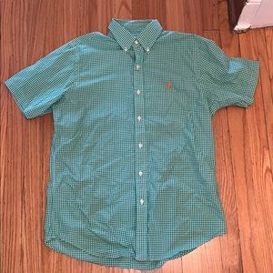 Ralph Lauren polo button down shirt short sleeve